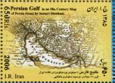 خلیج فارس (سینوس پرسیکوس) در نقشه ایران قرن: 18 میلادی